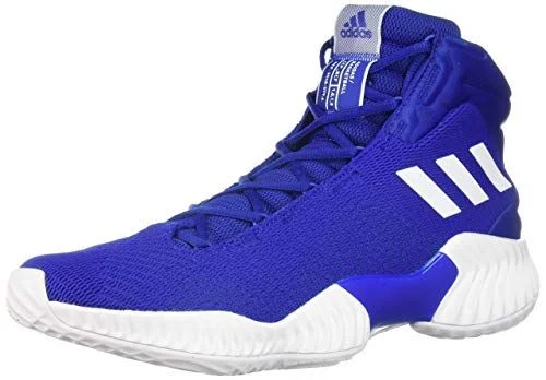 Tennis shoes with padded collar and tongue for comfort-New Adidas Originals Men's Pro Bounce 2018 Basketball Shoe Royal/White Men 11