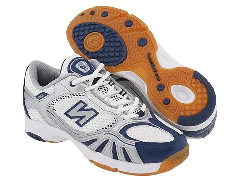 Tennis shoes with reinforced heel and toe protection-New New Balance WV650WN Womens Volleyball Shoes Size 11 White/Navy