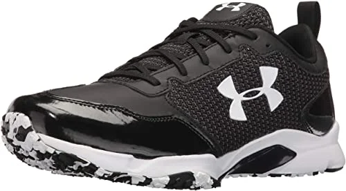 Comfortable tennis shoes for long hours-New Under Armour Men's Glyde TPU Baseball Shoe Size 8 Black/White