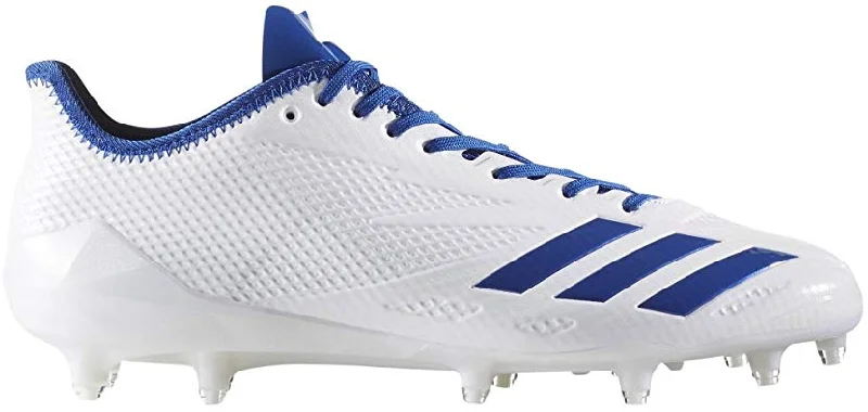 Tennis shoes for maximizing footwork efficiency-New Adidas Adizero 5-Star 6.0 Cleat Men's 12.5 Football White/Royal