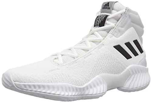 Tennis shoes for reducing foot fatigue during play-New Adidas Originals Men's Pro Bounce 2018 Basketball Shoe White/Black Men 10