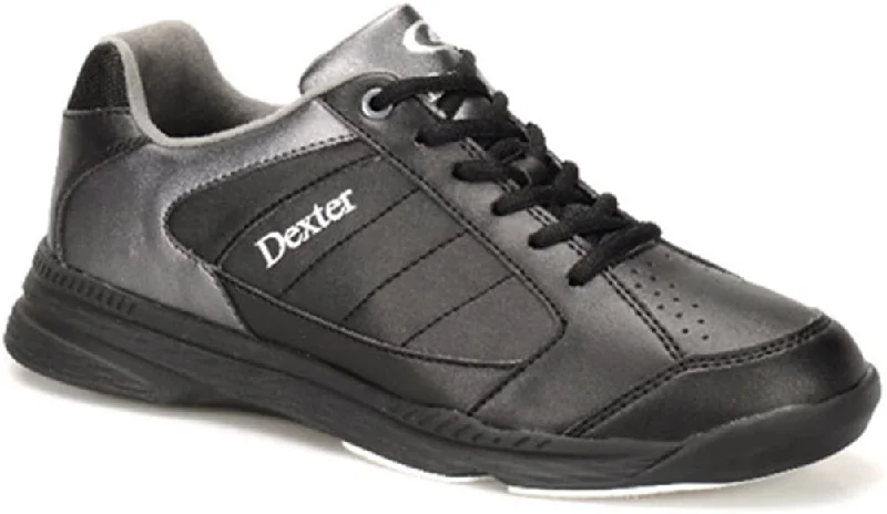 Tennis shoes for players with foot pain relief-New Dexter Ricky IV Bowling Shoes Size 7.5 Mens Black/Grey