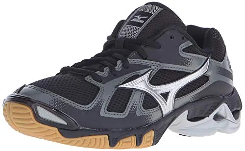 Best tennis shoes for daily practice sessions-New Mizuno Women's 6 Wave Bolt 5 Volleyball-Shoes Black/Silver