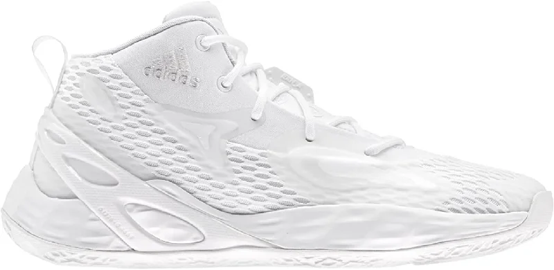 Tennis shoes with shock-absorbing sole technology-New adidas Exhibit A Mid Shoe Unisex Basketball Mn 9.5/Wmn 11.5 Wht/Wht