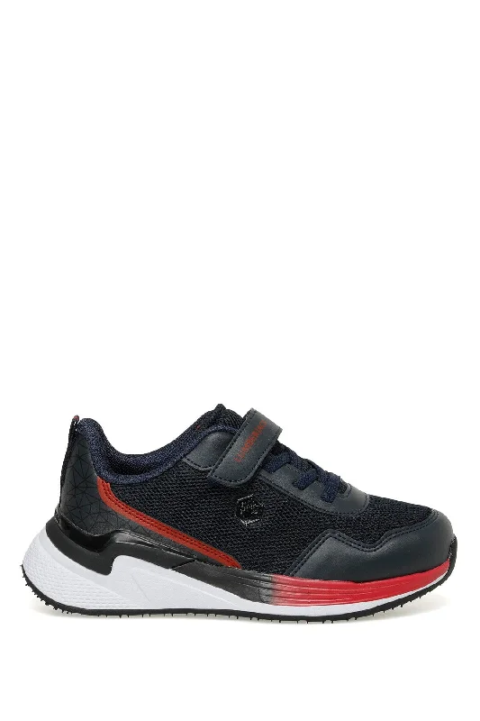 Basketball shoes with the best toe protection-Coupon Mesh Xl Jr Boys Running Shoes Navy Blue