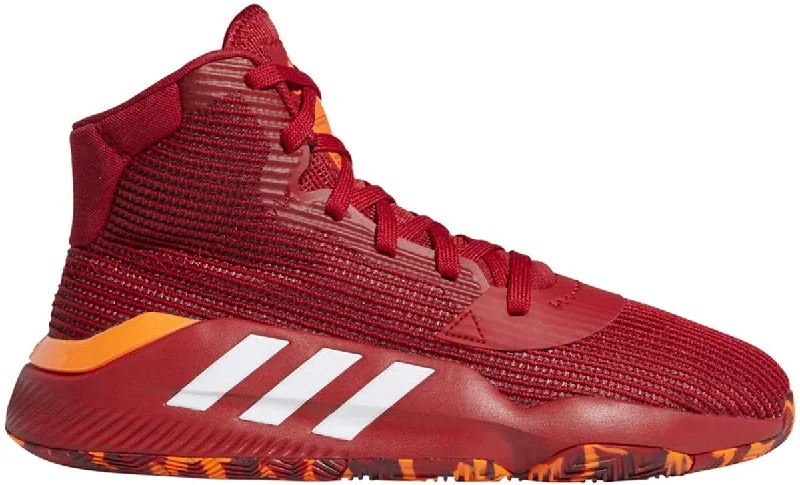 Tennis shoes with the best ventilation-New Adidas Men's Pro Bounce Mid 2019 Basketball Red/White Men 8.5