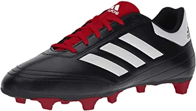 Tennis shoes for high-impact landings-New Adidas Performance Men's Goletto VI FG Soccer Shoe Sz 9.5 Black/White/Red