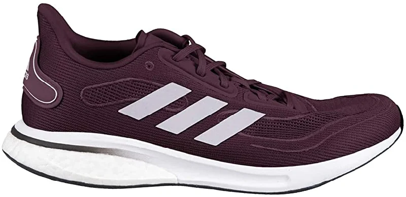 Tennis shoes for controlled, powerful movements-New Adidas Supernova Mens Casual Running Shoes  Size 11 Burgundy/Silver/White