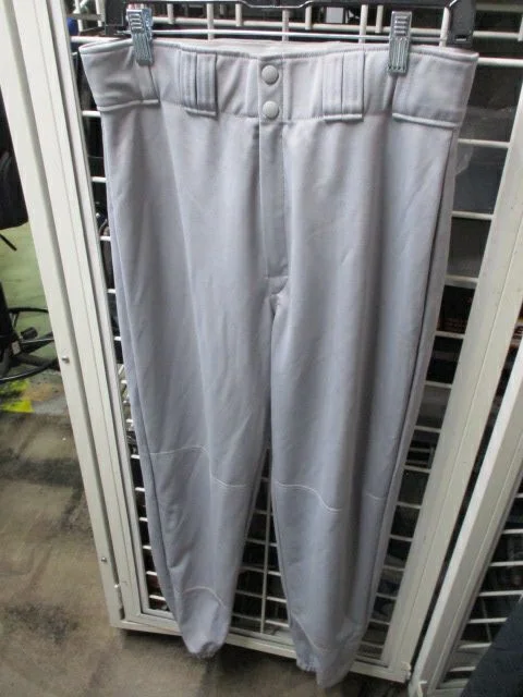 Soft fabric baseball pants-Used Easton Grey Elastic Bottom Pants Youth Size Large