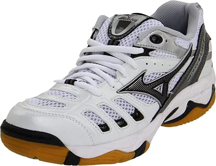 Tennis shoes for fast sprints on the court-New Mizuno Wave Rally 2 Volleyball Shoes White/Black Womens Size 6