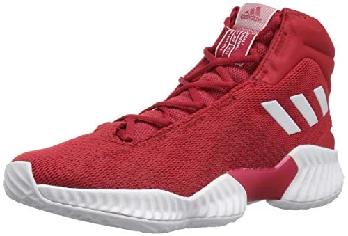 Tennis shoes for players with foot pain relief-New Adidas Originals Men's Pro Bounce 2018 Basketball Shoe Red/White Men 14