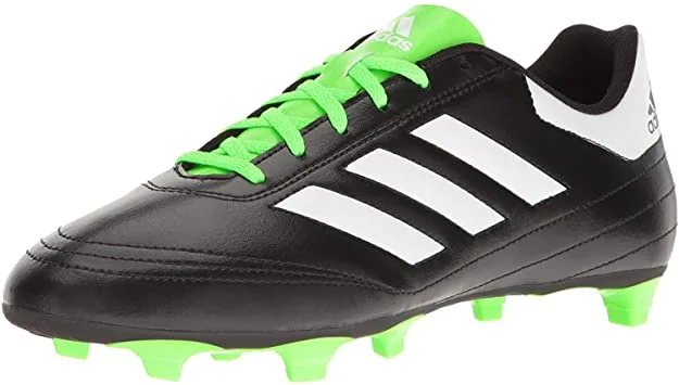 Tennis shoes for all-day wear during tournaments-New adidas Performance Men's Goletto VI FG Soccer Shoe Size 10 Black/White/Green