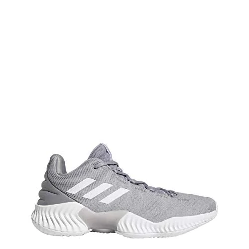 Tennis shoes for excellent grip on all surfaces-New Adidas Men's Pro Bounce 2018 Low Basketball Gray/White Men 6