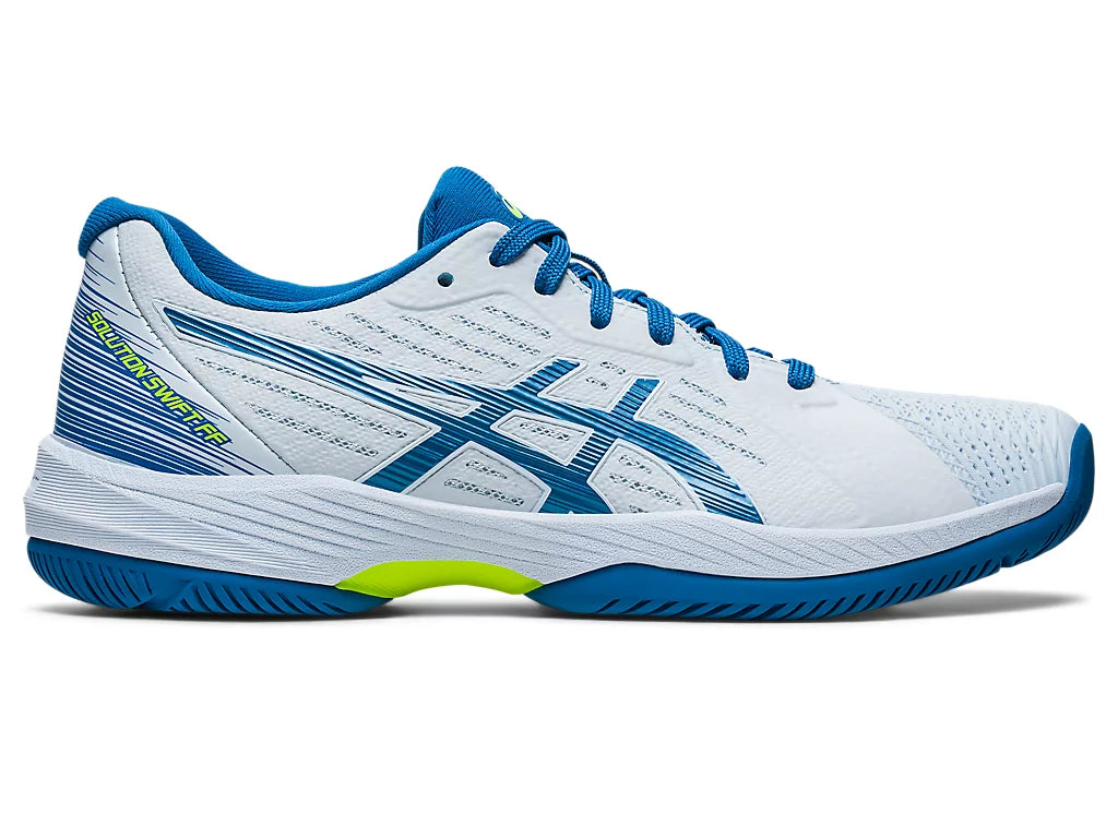 Tennis shoes for hard surface durability and performance-Asics Women's Solution Swift FF (Sky/Reborn Blue)