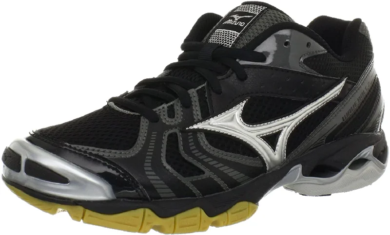 Best tennis shoes for players with heel pain-New Mizuno Wave Bolt 2 Volleyball Shoes Black/Silver/Brown Womens Size 6