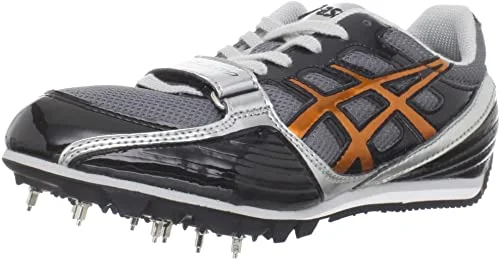 Tennis shoes with extra support for heavy players-New ASICS Men's Turbo Jump Track & Field Shoe Sz 9 Silver/Black/Orange