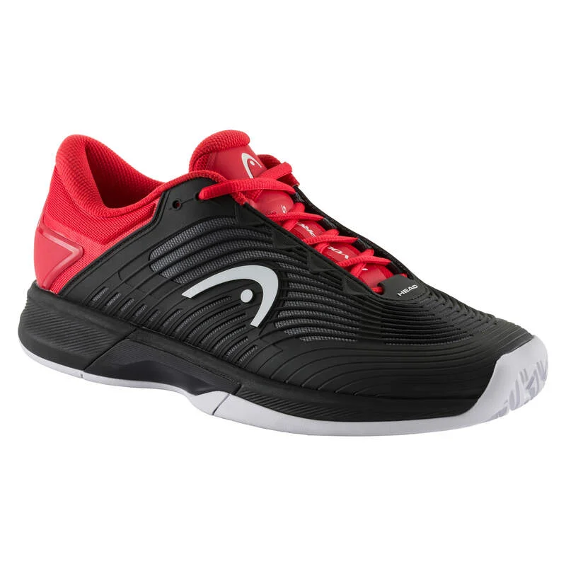 Tennis shoes with excellent support for net play-Head Men's Revolt Pro 4.5 (Black/Red)