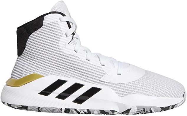 Tennis shoes with responsive cushioning for enhanced agility-New Adidas Men's Pro Bounce 2019 Basketball White/Black Men 10