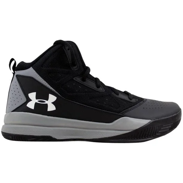 Stylish tennis shoes for on and off the court-New Under Armour Kids' Grade School Jet Basketball Shoes Black/Gray 13.5K