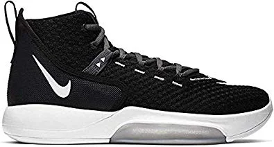 Tennis shoes with reinforced heel and toe protection-New Nike Zoom Rize TB Mens BQ5468-001 Basketball Shoes Men's 14 Black/White