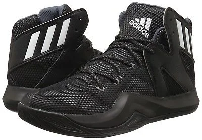 Tennis shoes with padded collar and tongue for comfort-New Adidas Crazy Bounce Size Mens 8.5 Basketball Shoe Blk/Wht AQ7757