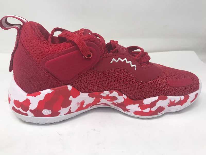 Best tennis shoes for cross-court performance-New adidas Unisex-Adult D.O.N. Issue 3 Basketball Shoe Men 9.5/Women 10.5 Red/White