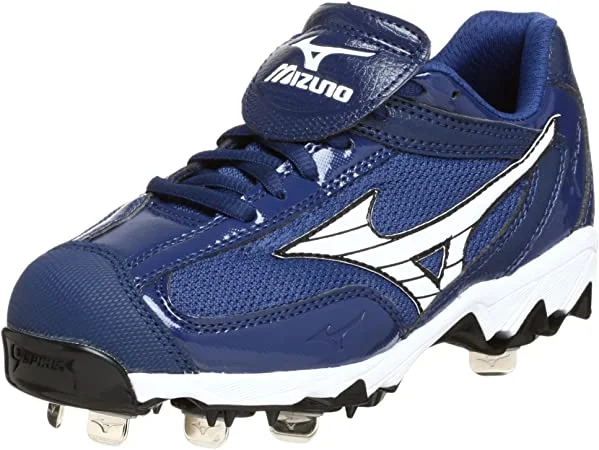 Tennis shoes with a responsive and cushioned midsole-New Mizuno 9-Spike Swift Wmn 5 Low Metal Fastpitch Softball Cleat Royal/White