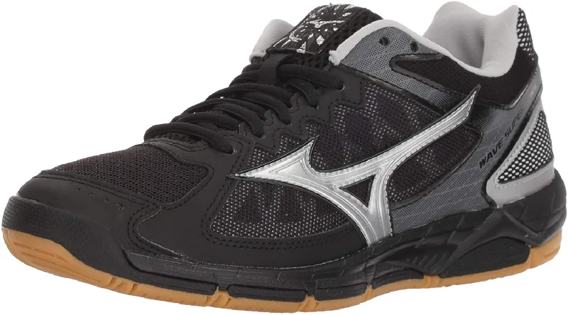 Tennis shoes with responsive cushioning for enhanced agility-New Mizuno Wmn 8.5 Wave SuperSonic Indoor Court Volleyball Shoe Blk/Blk