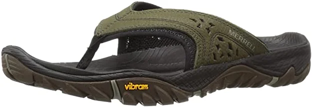 Best tennis shoes for jumping and quick starts-New Merrell Men's All Out Blaze Flip Hiking Shoe Size 12 Olive