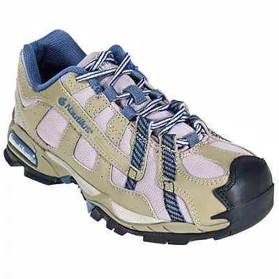 Tennis shoes for hard court surfaces-New Nautilus Women's Safety Toe SD Work Shoes N1354 Sz 6.5 Wide Khaki/Blue