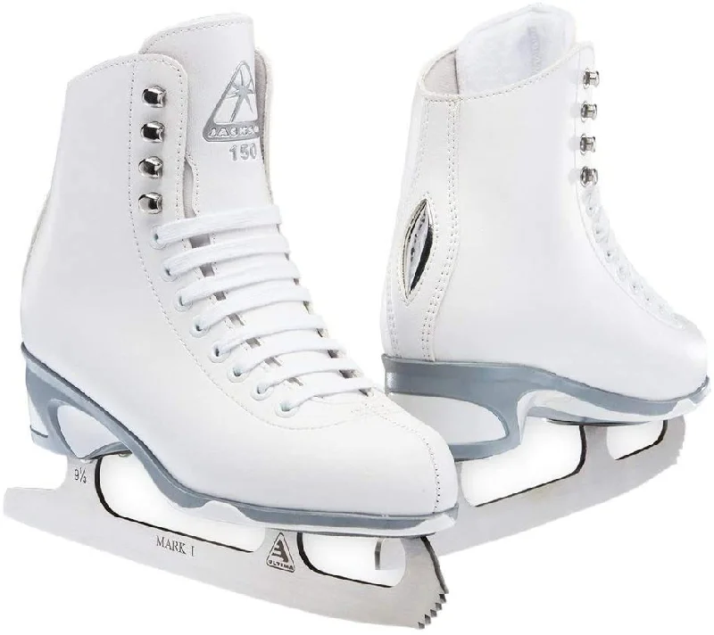 Tennis shoes for all-day wear during tournaments-New Jackson Ultima Girl's Sz 1 Finesse Figure Ice Skates Foam Padding White