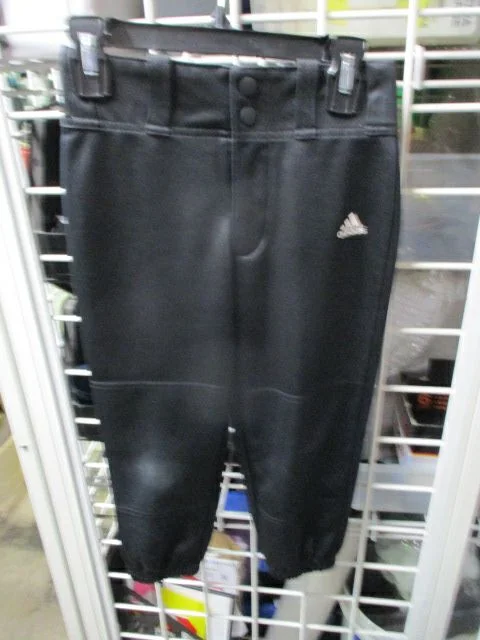 Baseball pants for long wear-Used Adidas Elastic Bottom Pants Youth XS