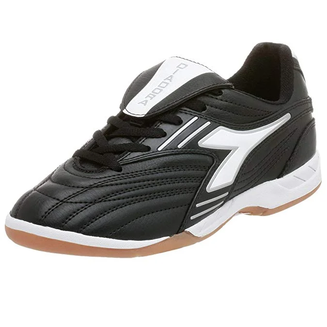 Best tennis shoes for fast movers-New Diadora Little Kid Monza ID Soccer Shoe 11 Black/White/Silver