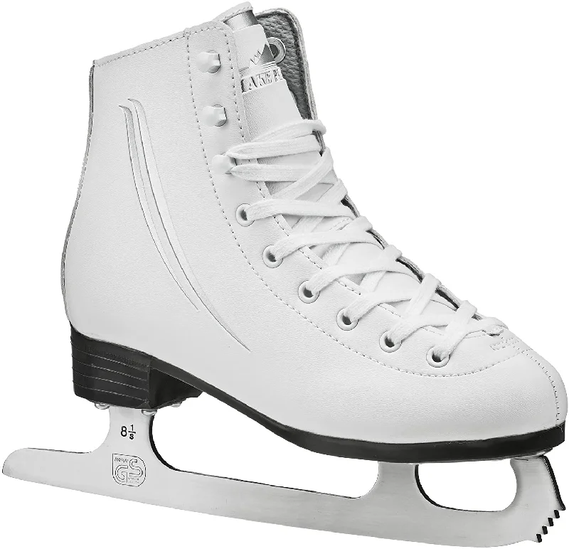 Tennis shoes for excellent grip on all surfaces-New Lake Placid Girl's Sz 13 Figure Ice Skates Outdoor Waterproof Soles White