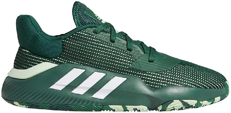 Tennis shoes for improved court mobility and quick turns-New Adidas Men's Pro Bounce 2019 Low Basketball Shoe Green/White Men 5