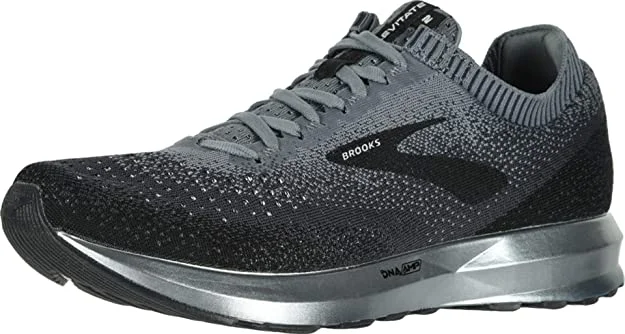 Tennis shoes with excellent arch and heel support-New Brooks Men's Levitate 2 Athletic Shoe Size 11.5 Black/Grey