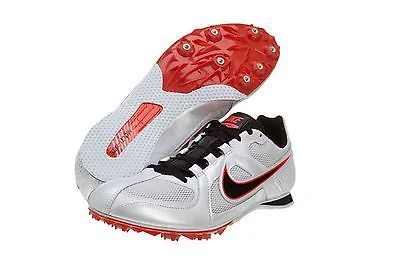 Tennis shoes for maximizing footwork efficiency-New Nike Zoom Rival MD 6 Track Spikes 468648 Mens 14/Women 15.5 White/Red