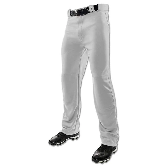 Baseball pants breathability-New Champro Open Bottom Baseball Pant Grey YTH Small