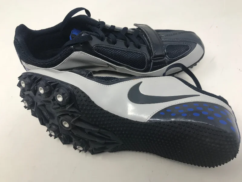 Tennis shoes with lightweight design for speed-New Nike Zoom Rival S 5 Track Spikes 383822 Mens 7.5 Silver/Navy/Royal