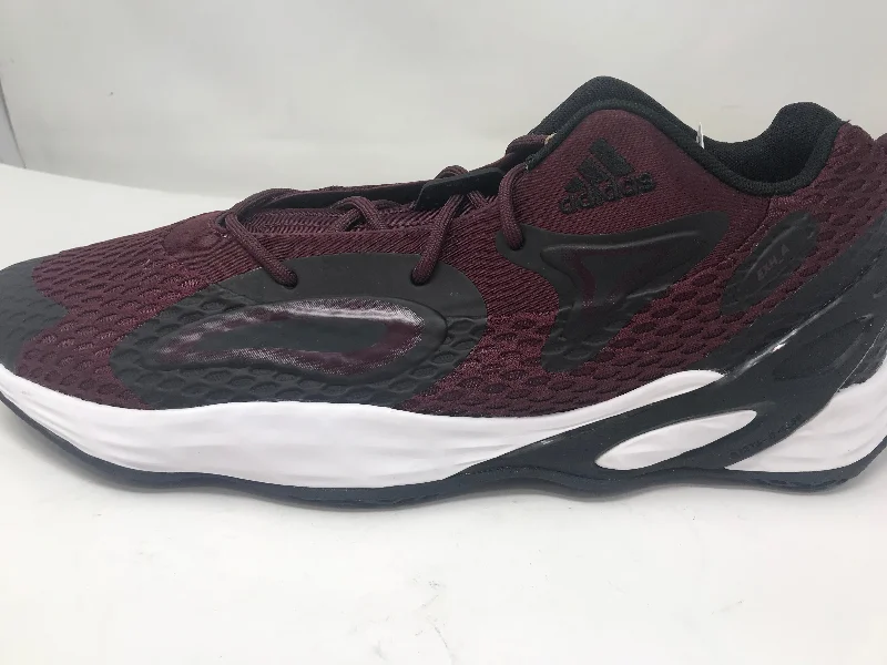 Tennis shoes with advanced shock-absorbing technology-New adidas Exhibit A Shoe - Unisex Basketball Men 12/Women 13 Mrn/Blk/Wht