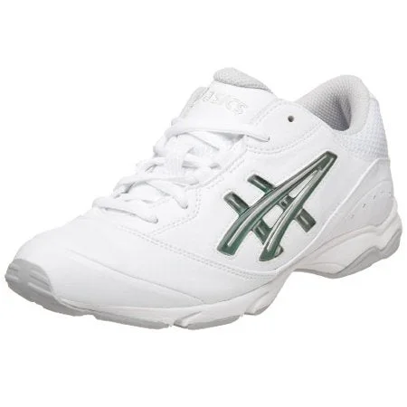 Tennis shoes with the best breathability for comfort-New ASICS Women's Cheer 5 Cheerleading Shoe White/Interchange/Silver Wmn Sz 6