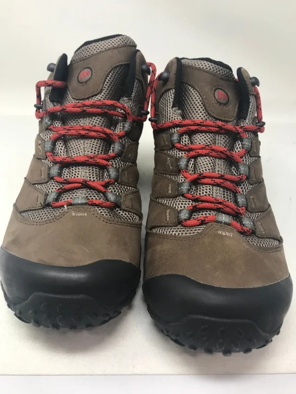 Tennis shoes for controlled, powerful movements-New Other Merrell Men's Chameleon 7 Mid Waterproof Hiking Shoe Brown/Red