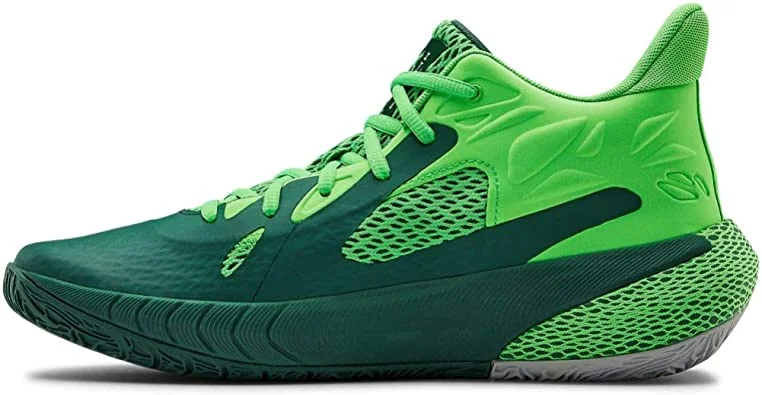 Tennis shoes for indoor and outdoor use-New Under Armour Unisex-Adult HOVR Havoc 3 Basketball Shoe Men 8.5/ Wmn 10 Green