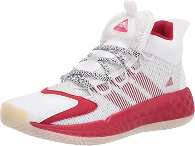 Tennis shoes with superior shock absorption-New Adidas Coll3ctiv3 2020 Mid Basketball Shoe Men's 9 White/Red