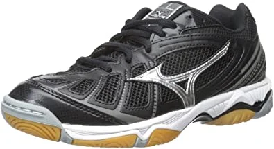 Tennis shoes with the best ankle protection-New Mizuno Women's Wave Hurricane Volleyball Shoe Size 6 Black/Silver/White