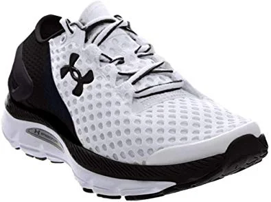 Tennis shoes for indoor and outdoor use-New Under Armour Women's UA SpeedForm Gemini 2 Running Shoes,White/Black Wmn 8