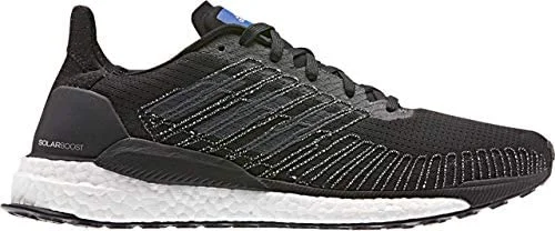 Tennis shoes with the best grip for grass courts-New Adidas Solar Boost Running 8.5 M Sneaker Black/White/Grey F34100