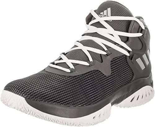 Tennis shoes for improving footwork-New Adidas Men's Explosive Bounce Basketball Shoe Gray/White Men 5