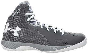 Tennis shoes with the best grip for hard courts-New Under Armour UA Micro G Torch Basketball Shoes Mn-11.5/Wmn 13 Gray/White