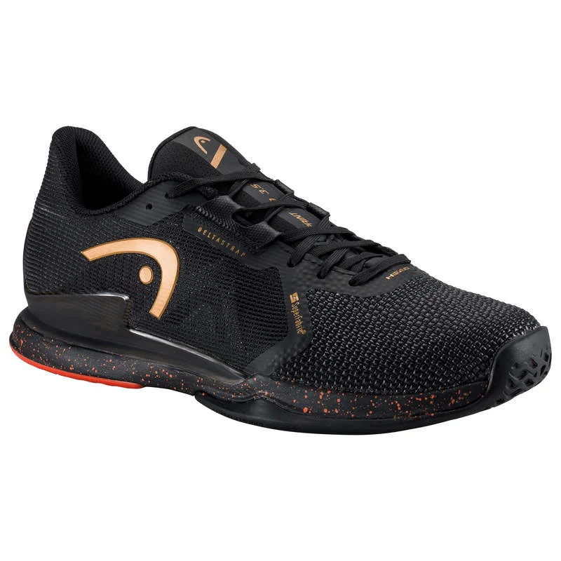 Tennis shoes with durable and flexible outsole-Head Men's Sprint Pro 3.5 SuperFabric (Black/Orange)